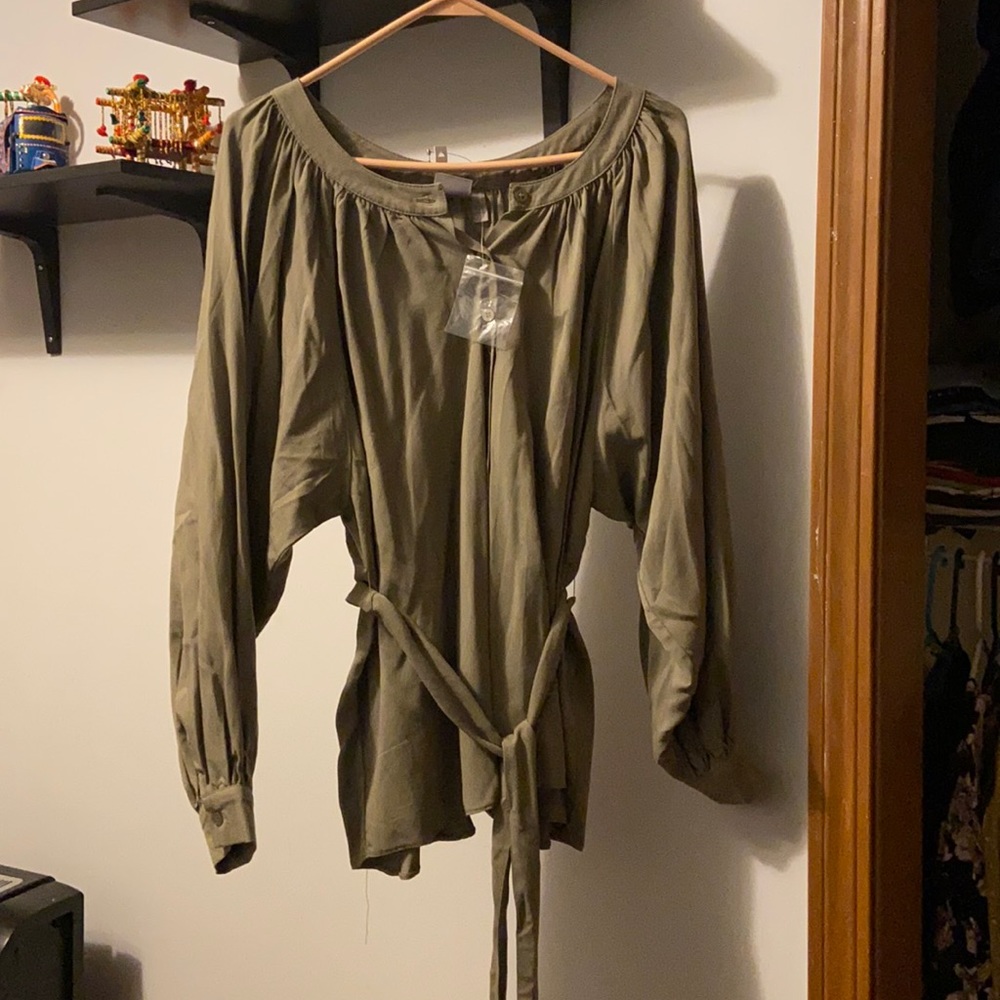 Green asos blouse NEW